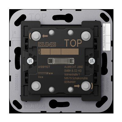 Jung A10911ST KNX Taster Universal 1-fach, F10, Secure, Serie AS/A