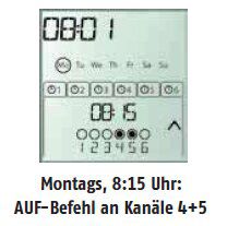 Somfy 1805222 Telis-6-Chronis-RTS Funkschaltuhr/Handsender