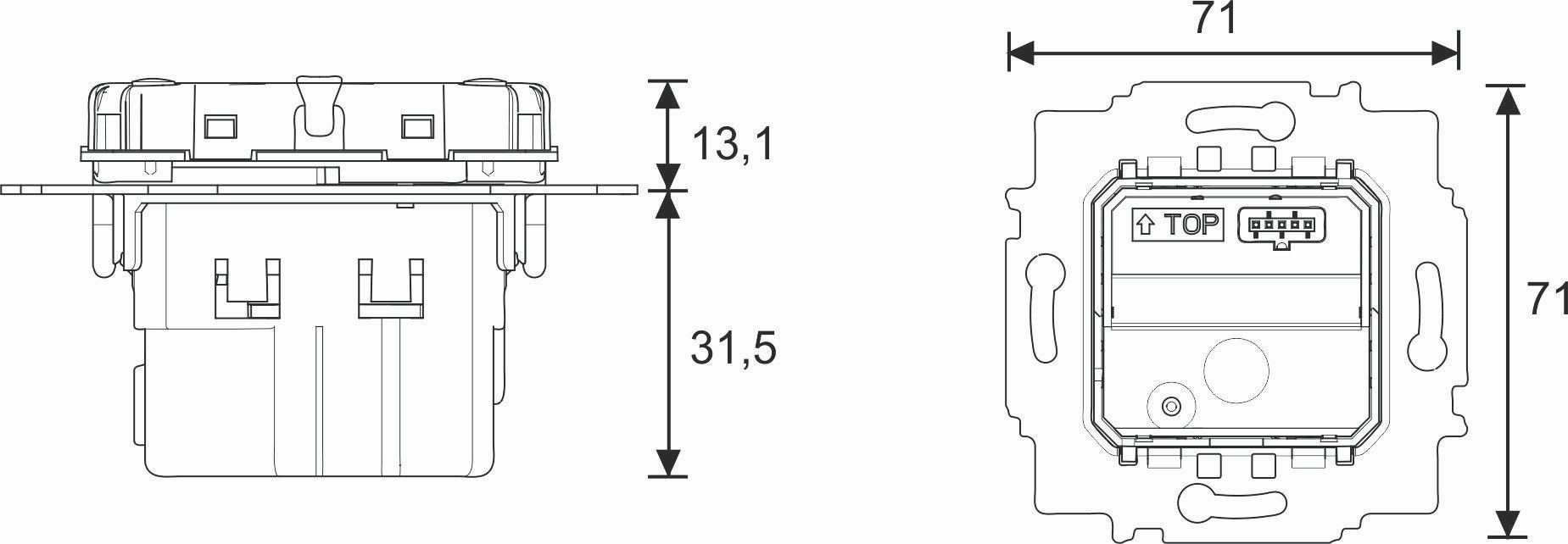 Busch-Jaeger 6215/1.1-866 Bewegungsmelder mit Schaltaktor