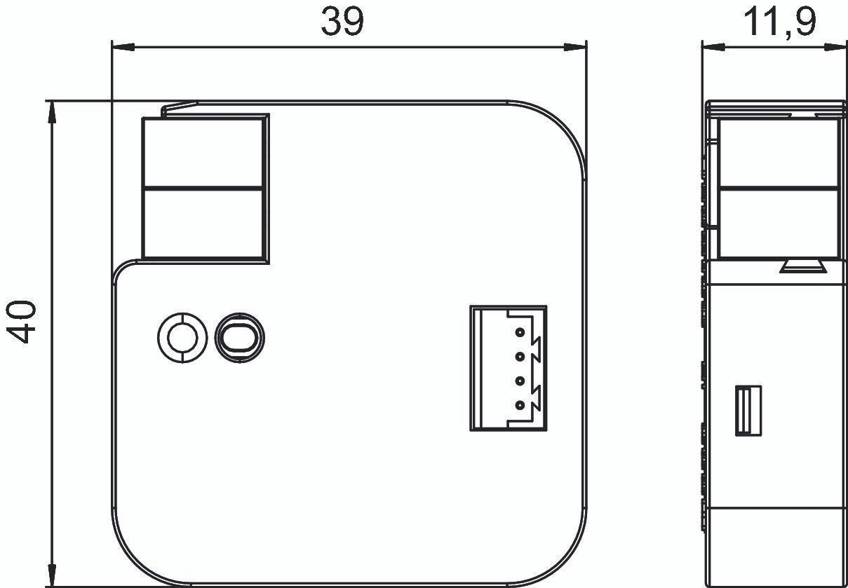 Theben 4940320 AC IR1 KNX Split Unit Gateway KNX