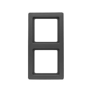 Berker 10126086 Rahmen 2-fach, Q.1, anthrazit samt