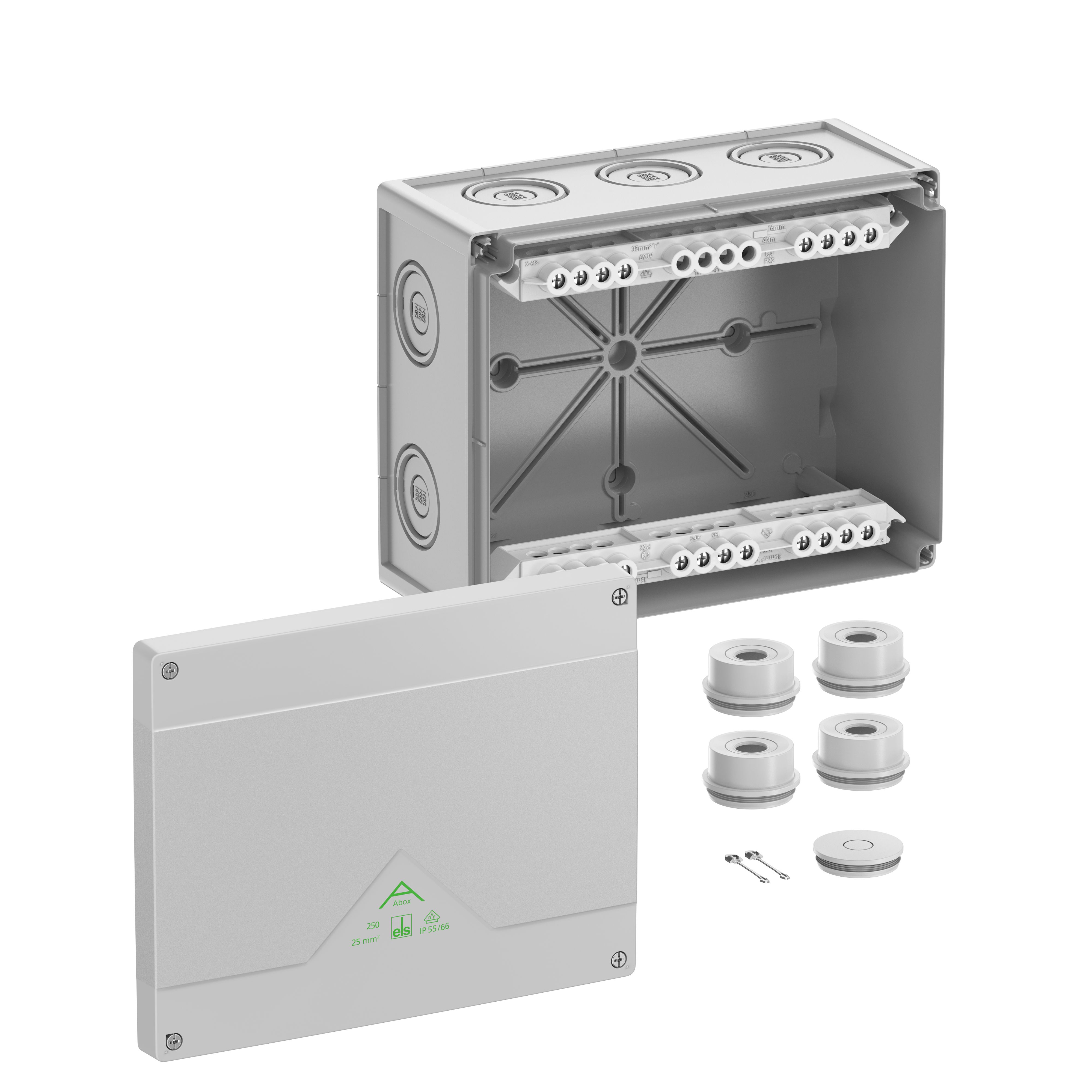 Spelsberg 82542001 Abox 250-25² Abzweigkästen, Schutzart IP55/IP66, halogenfrei