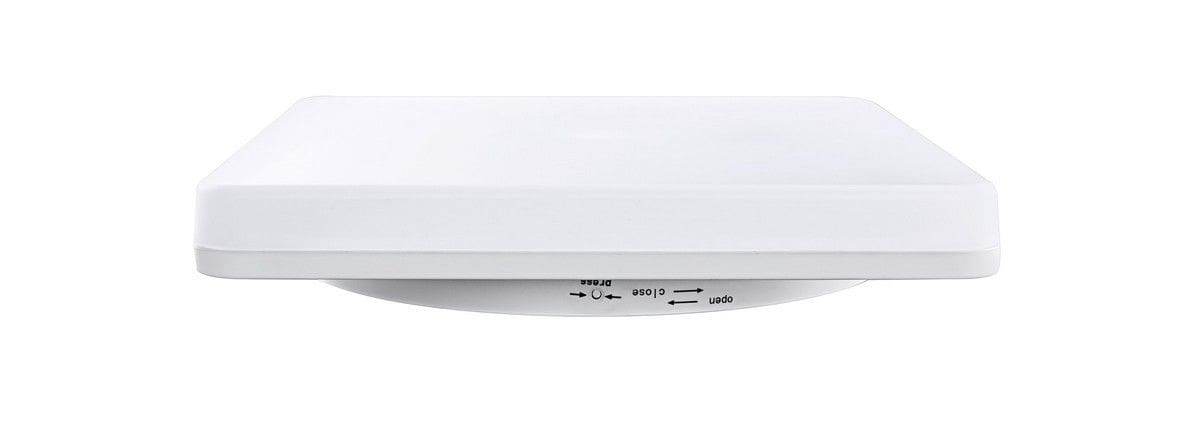 Heitronic 500573 Wand- und Deckenleuchte Pronto, eckig, 18 W, 3000 K, IP54, 280x280 mm, weiß
