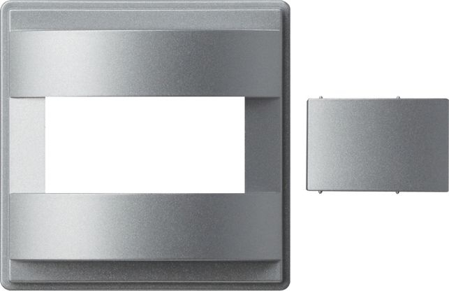 Gira 147065 Abdeckung mit Aufsteckblende für Bewegungsmelderaufsatz 1,10 m Standard, Gira TX_44, Farbe alu