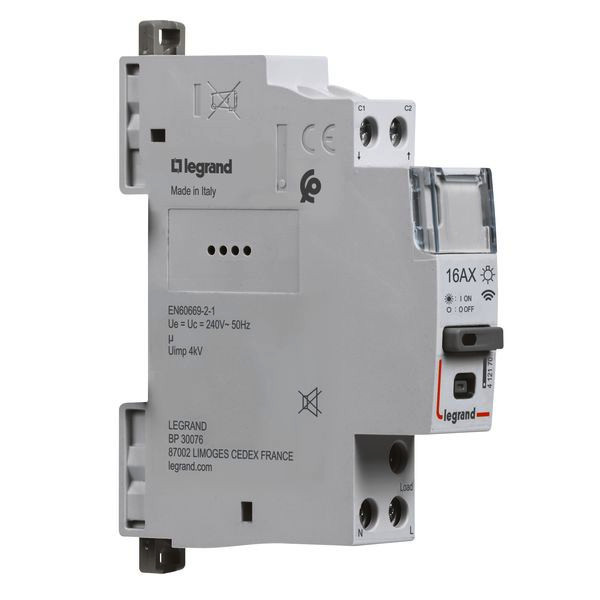 Legrand 412170 CX³ Smarter Fernschalter 16A, 1-polig, 230VAC, 1TE, CX³ with Netatmo