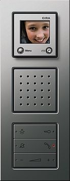 Gira 0213335 Abdeckrahmen 3-fach für flachen Einbau, Gira E2, edelstahl