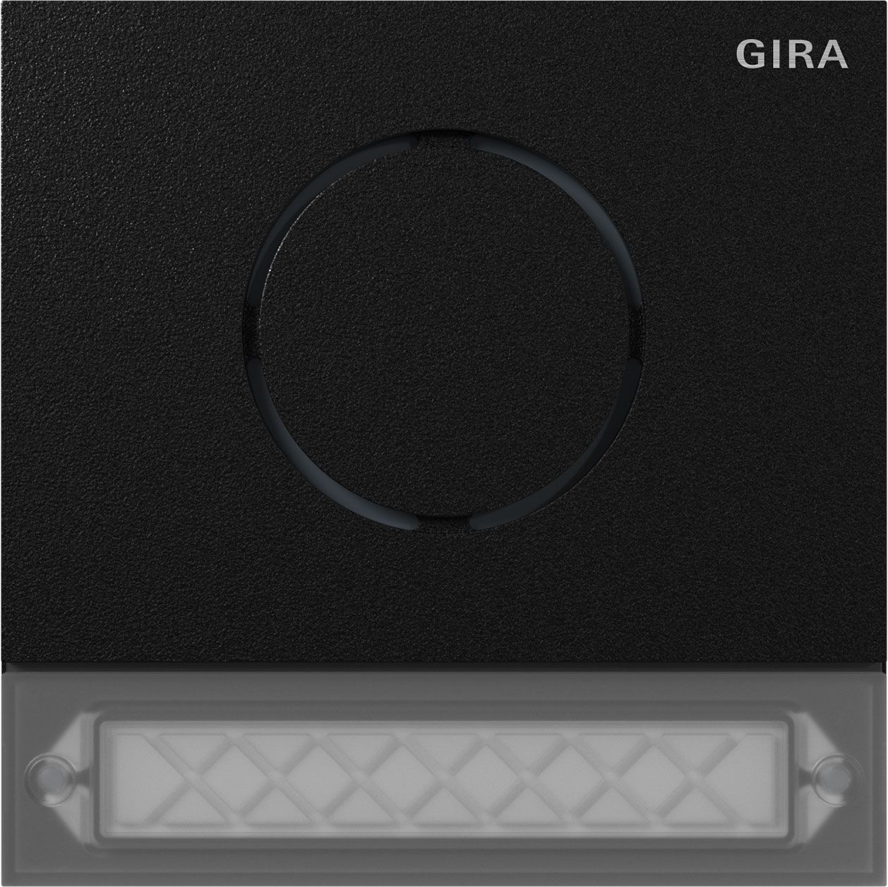 Gira 5569925 Türstationsmodul Inbetriebnahme-Taste, System 106, Schwarz matt