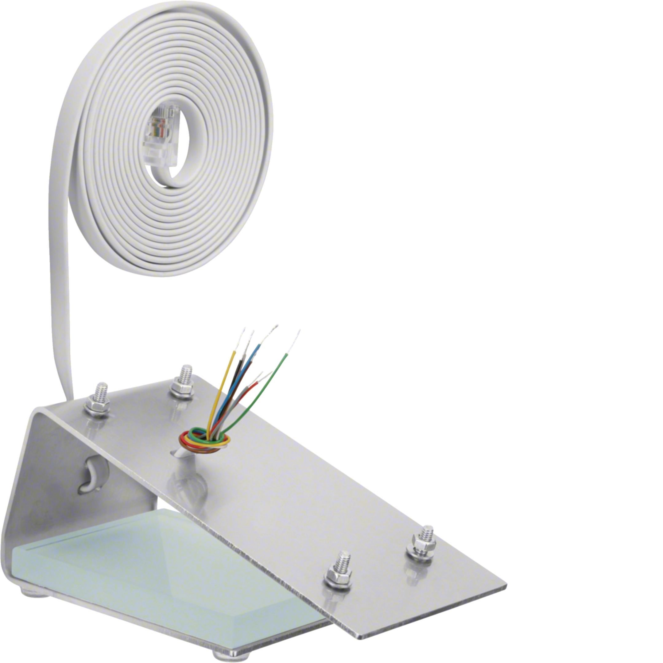 Elcom 1301200 Tischkonsole für HAT-402, BHT-200, BHT280, BFT-200, Glas Edelstahl