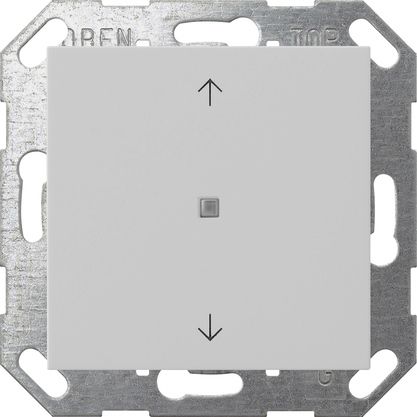 Gira 5172015 Taster Wippe 1-fach Pfeile , One und KNX, System 55, grau matt