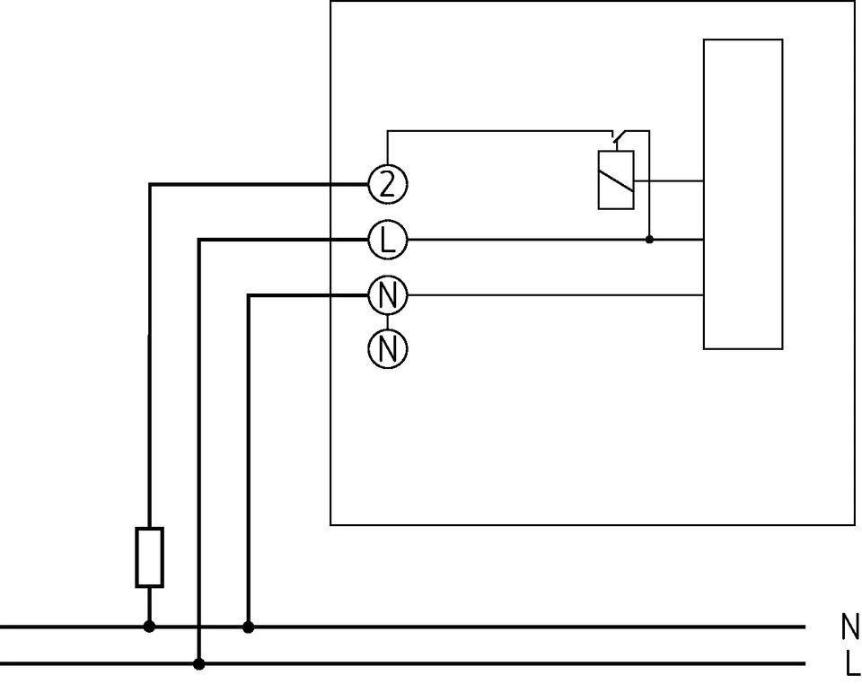 Theben 7010003 RAMSES 701 S Elektronischer Aufputz-Raumthermostat, Temperaturregelung über Stellrad, weiß