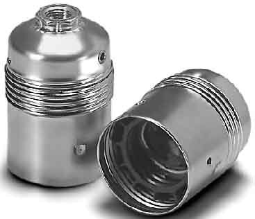 Houben 102803 E27-Fassung Metall Glattmantel