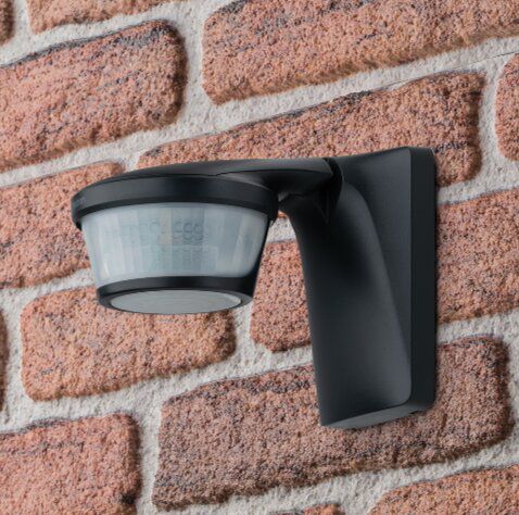 Theben 1010606 theLuxa P220 BK Bewegungsmelder 220° für Wand-oder Deckenmontage, max. 16 m, schwarz