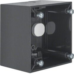 Berker 911512505 Aufbau-Gehäuse hoch Aufputz, Integro Flow, anthrazit glänzend