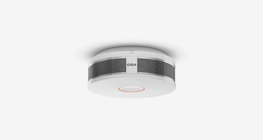 Gira 233602 Rauchwarnmelder Dual Q, kombinierter Rauchwarn- und Thermomelder, Q-Label zertifiziert