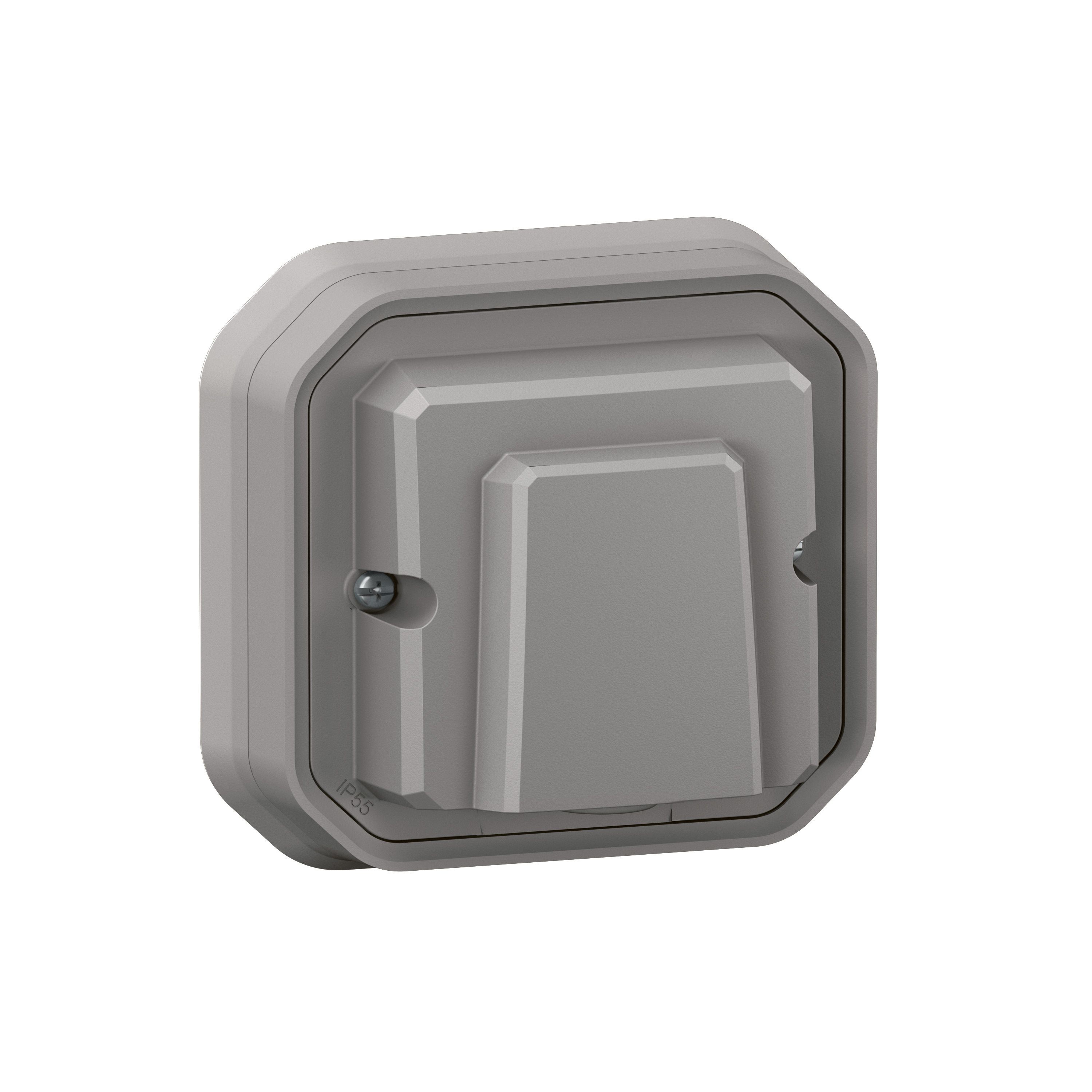 Legrand 069848L Plexo New Feuchtraum-Unterputz Kabelauslass mit Zugentlastung, IP 55, grau