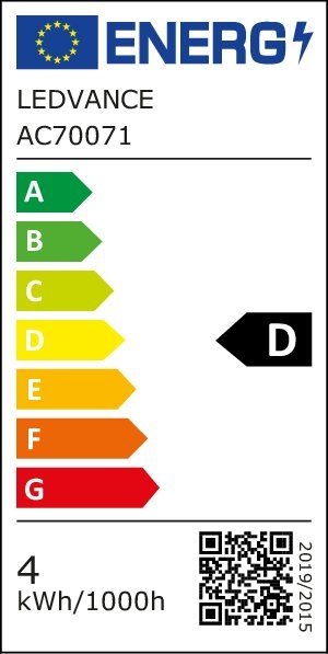 Ledvance 4099854465871 LED CLASSIC A P, 300 °, 3,4 W, 840, 470 lm, E27, nicht dimmbar