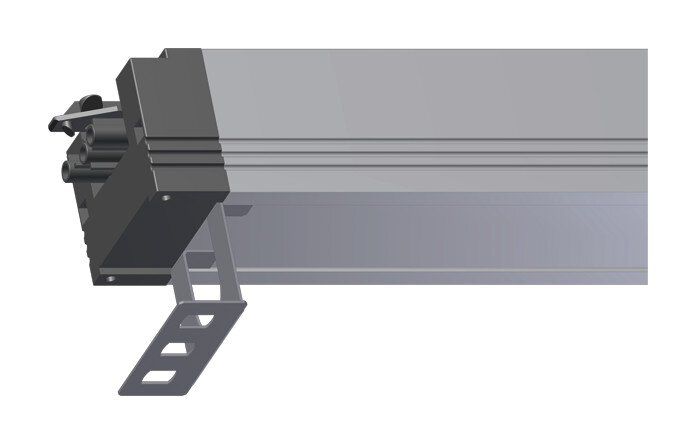 Bachmann 940.096 Haltewinkel Edelstahl für STEP Steckdosenleiste
