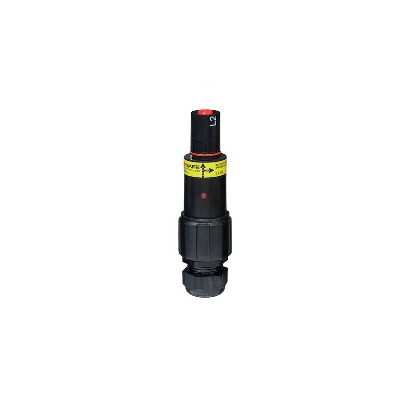Walther Electric 3F9106SW120S Steckverbinder Powerlock Line Drain, 500 A, Schraubanschluss, 120 mm², schwarz