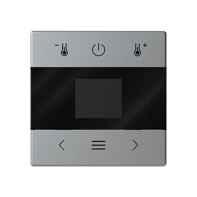 Busch-Jaeger 1794 MDRT-866 Zentralscheibe für Raumtemperaturregler mit Display, Bluetooth, Busch-Flextronics , edelstahl matt, pur Edelstahl