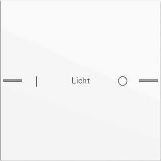 Gira 576103 Wippenset 1-fach individuell Tastsensor 4.55, Reinweiß