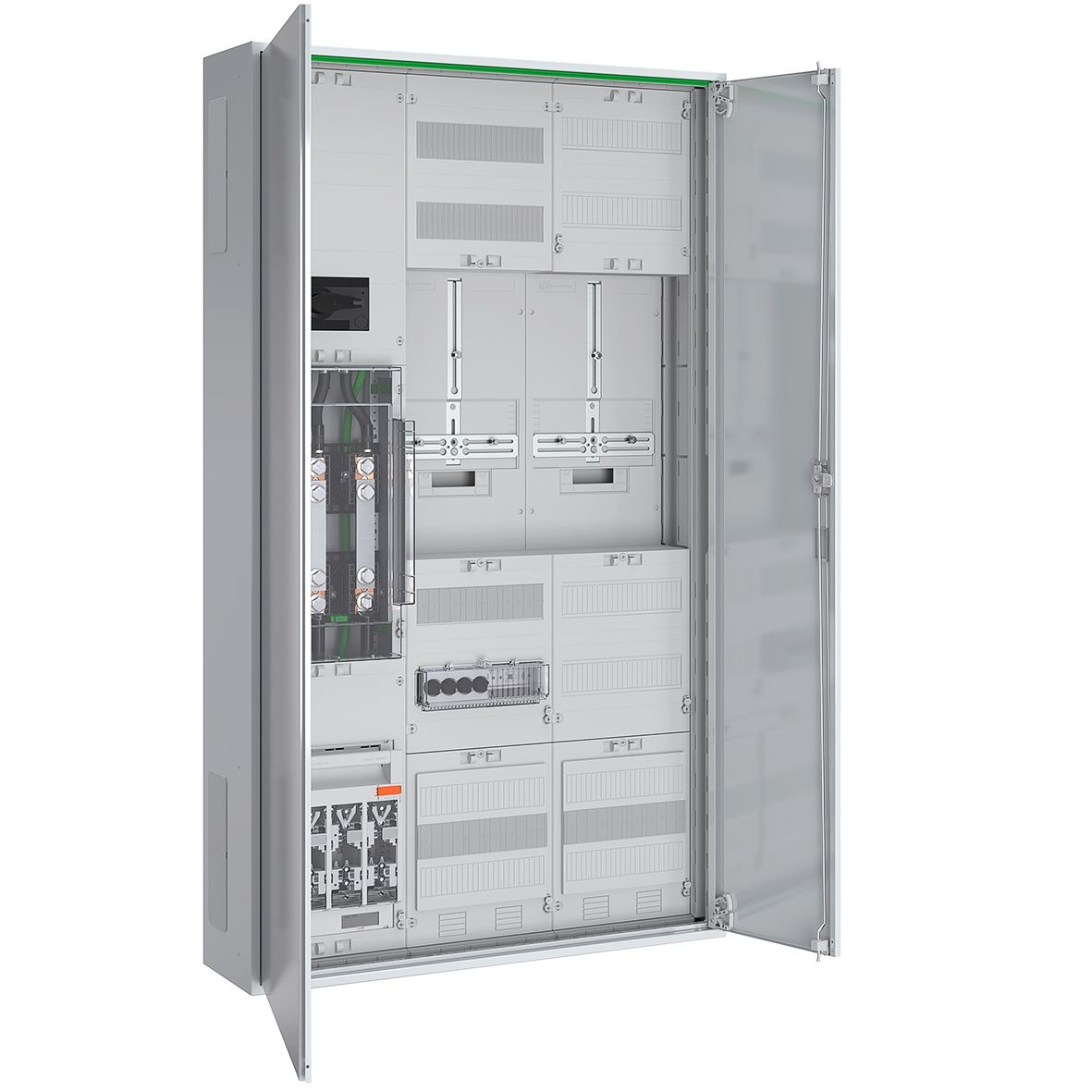 ABN ABNRS309X1552 Wandlerschrank 200A Mittnetz 5-polig, zu NH1, AB LA 250A, weiß