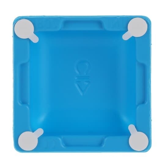 Busch-Jaeger 2098 UNI Malerabdeckung-Set (25 Stück) Universal zum Schutz von Installationseinsätzen, blau, Unterputz