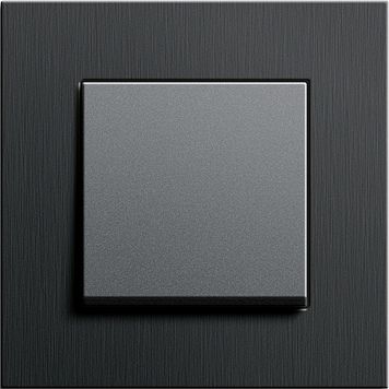 Gira 0213126 Abdeckrahmen 3-fach, Gira Esprit, Aluminium schwarz (eloxiert)