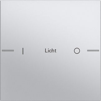 Gira 576126 Wippenset 1-fach individuell Tastsensor 4.55, Farbe Alu