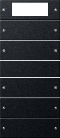 Gira 2195005 Wippenset 5-fach Plus (2+3), System 55, Schwarz matt (lackiert)