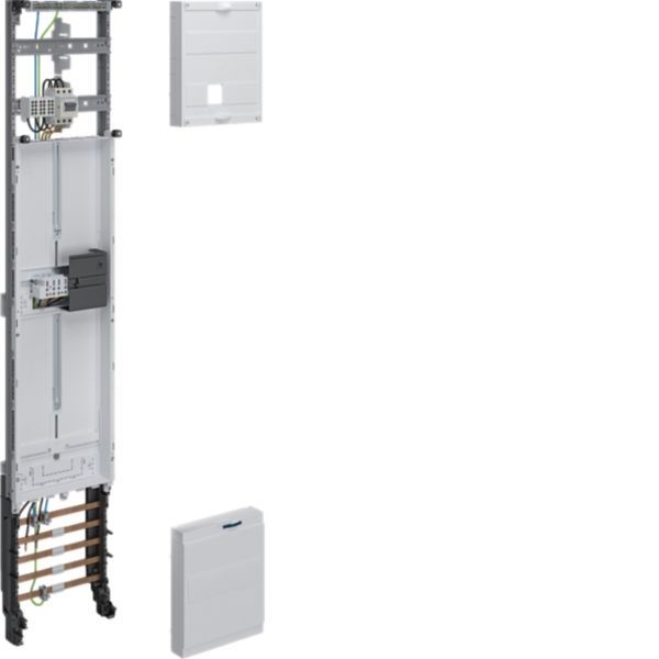 Hager ZH53W1NT Komplettfeld, universZ, 1350 × 250 mm, 3-Punkt, 1 Zählerplatz, 10 mm², mit Trennfunktion, verdrahtet