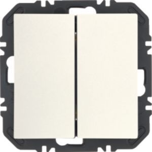 Berker 24121939 Friends of Hue Modul mit Wippe 2-fach, S.x/B.x, polarweiß matt