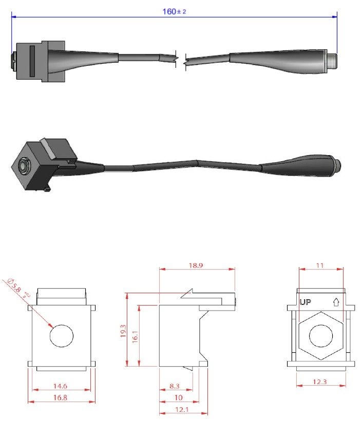 Bachmann 917.157 Keystone Miniklinke 3,5 mm, schwarz