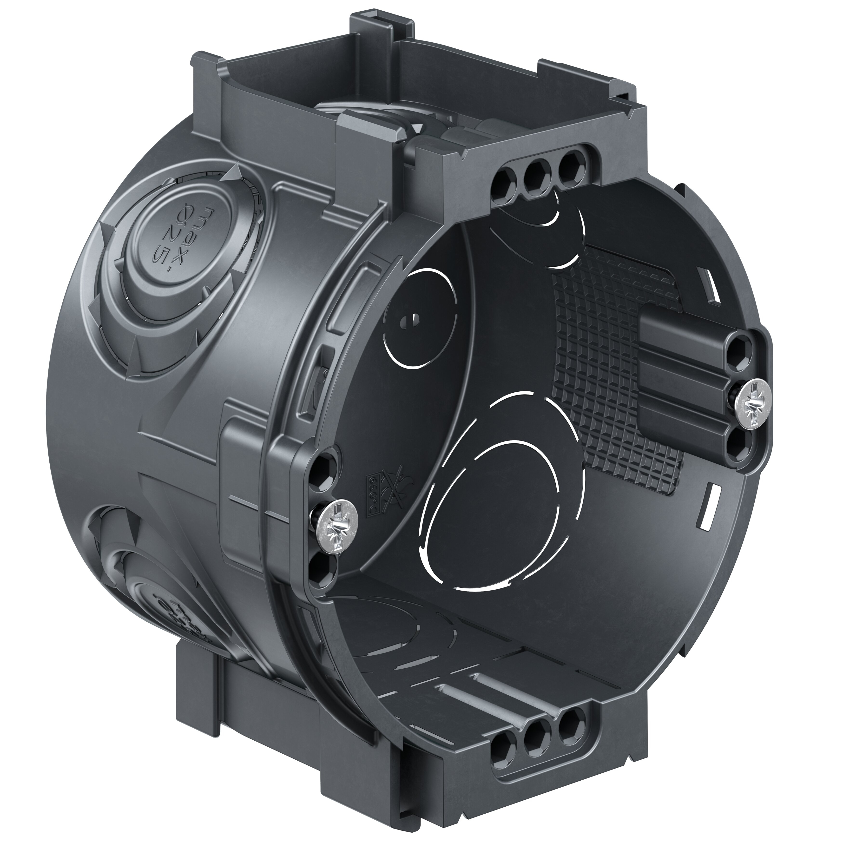 Kaiser 1056-05 Unterputz Gerätedose UP1, 4x3 Schraubdome, Geräteschrauben