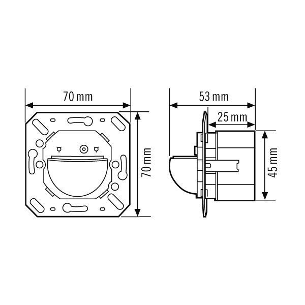 ESYLUX EP10426445 Wand-Präsenzmelder PD-C 180i KNX