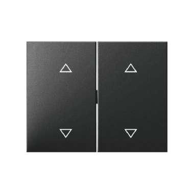 Berker 14357206 Wippe 2-fach mit Aufdruck Symbol Pfeile, K.1, anthrazit matt