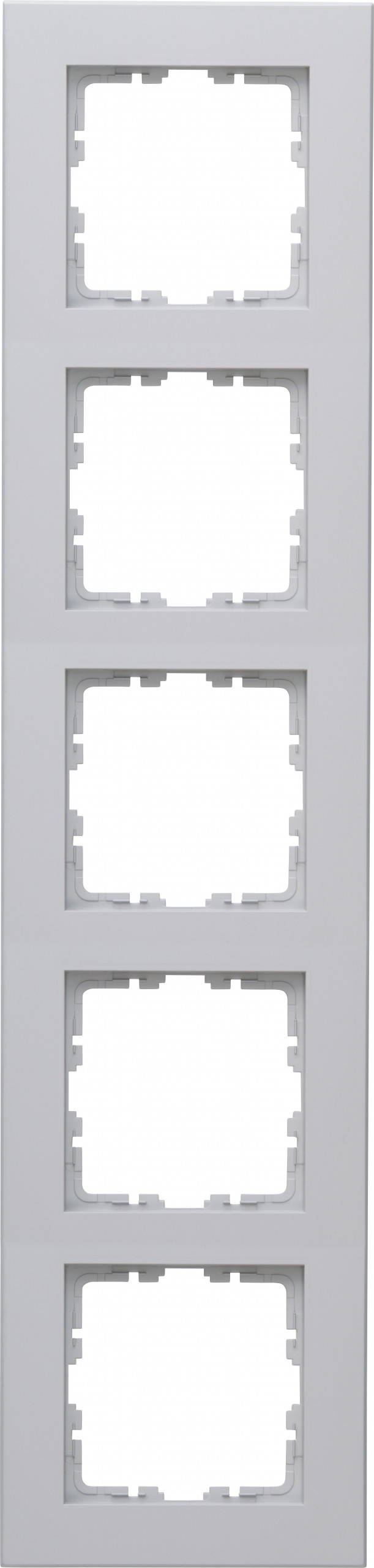 Kopp 407234000 HK07 PURE - Abdeckrahmen 5-fach, Farbe: grau matt