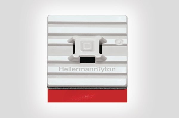 Hellermann Tyton 151-01528 Flexibler Klebesockel, weiß