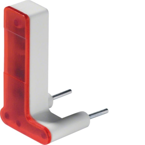 Hager WUZ691 LED-Aggregat 230 V für Schalter/Taster W.1 IP555, Zubehör, rot
