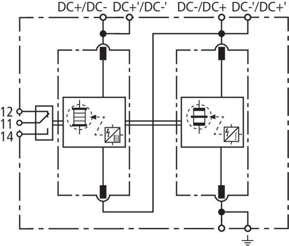 Dehn + Söhne 971226 Koordinierter Blitzstromableiter Typ 1 DEHNsecure M für DC-Stromkreise