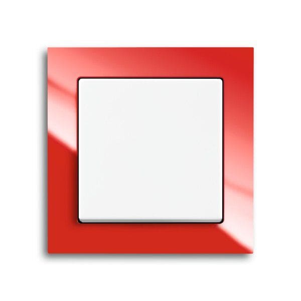 Muster ohne Funktion Busch-Jaeger axcent, rot/studioweiß glänzend