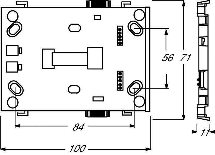 Busch-Jaeger 6346/10-101 Grundträger 1-fach, Busch-priOn