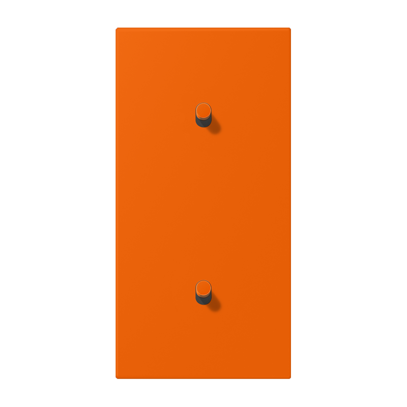 Jung LC12-20R0224 Abdeckung mit Kipphebel "Zylinder", 2 x 1 Kipphebel, senkrecht, orange