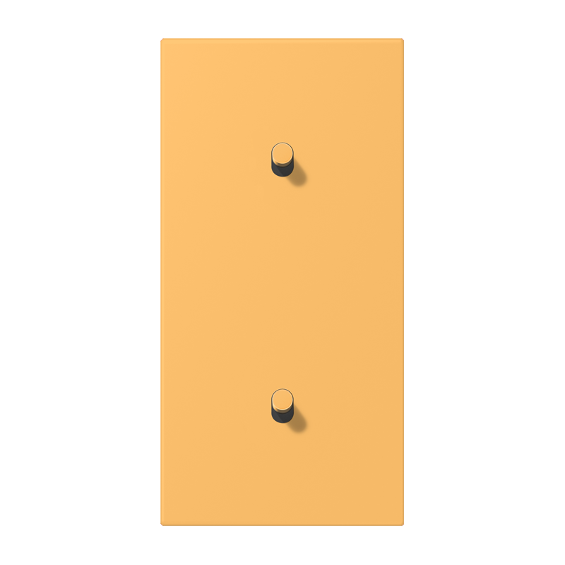 Jung LC12-20R0254 Abdeckung mit Kipphebel "Zylinder", 2 x 1 Kipphebel, senkrecht, ocre jaune clair