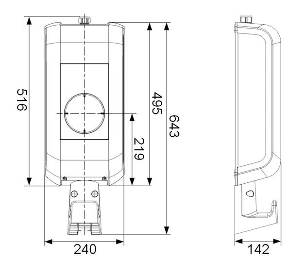 Keba 126.388 KeContact P30 Dienstwagen-Edition, 11kW, 6m Ladekabel Typ2