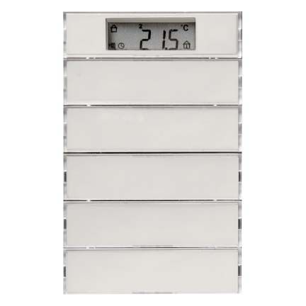 Berker 75665774 Tastsensor 5-fach mit Beschriftungsfeldern, Temperaturregler, Display, K.5, alu