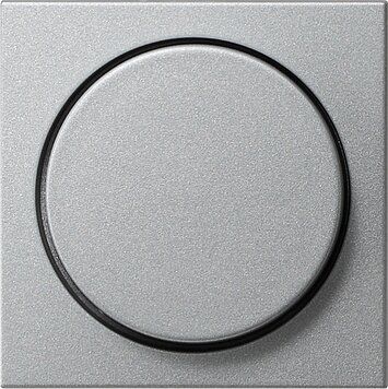 Gira 065026 Abdeckung Knopf Dimmer/Potentiometer, System 55, Farbe alu