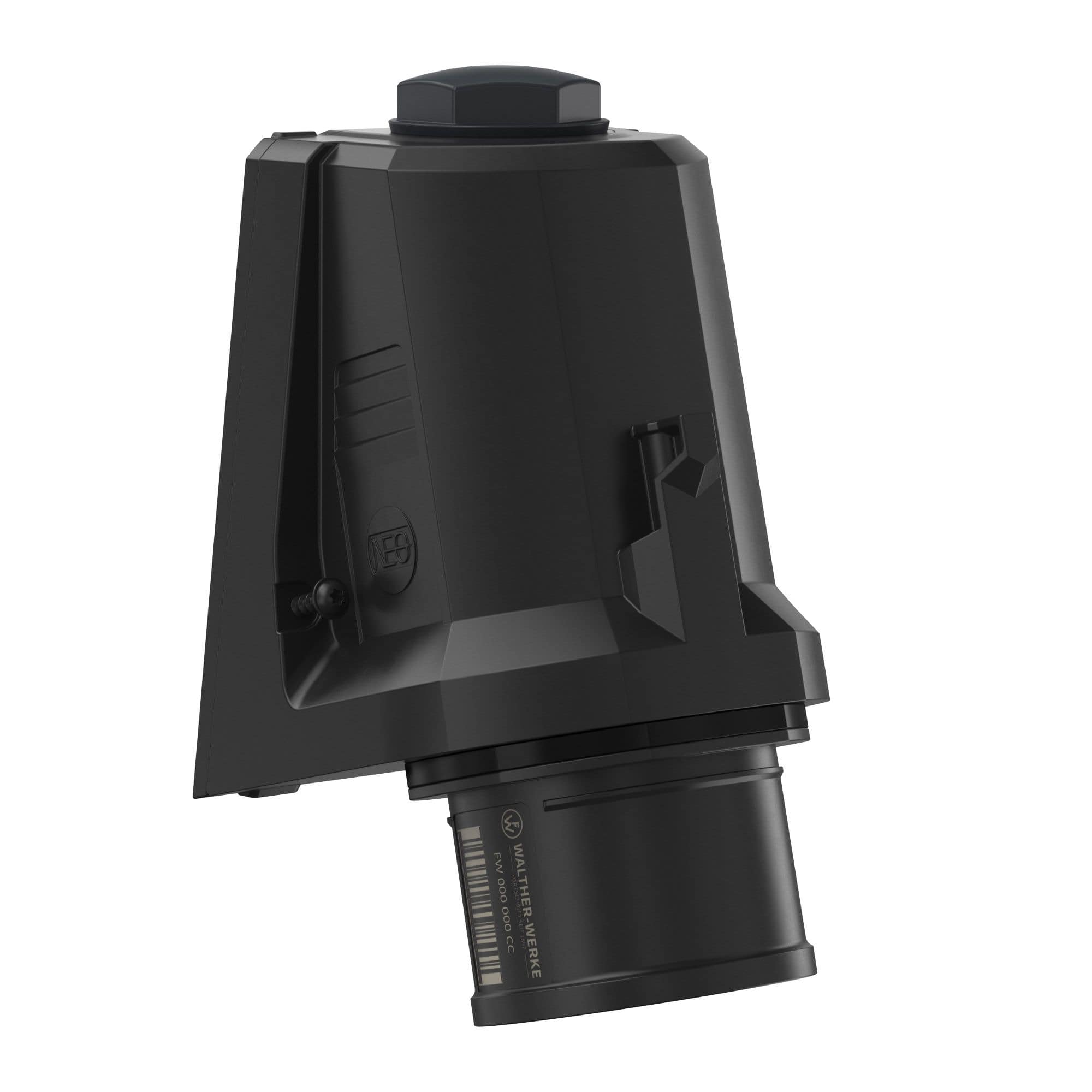 Walther Werke FW710508SK CEE NEO Wandgerätestecker schräg 16A 5P 8h IP54 mit Schraubtechnik