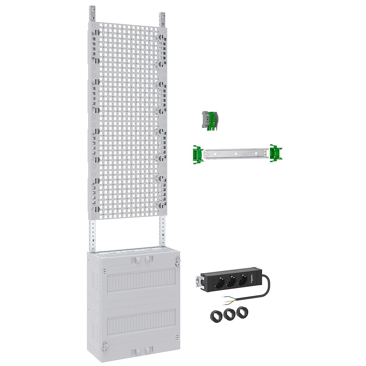 ABN VT17MA8520 Multimediafeld FB1, mit APZ, BH7, LexCom Home, 3-fach Euro Steckdose