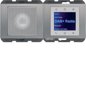 Berker 29807004 Radio Touch mit Lautsprecher DAB+, K.x, edelstahl