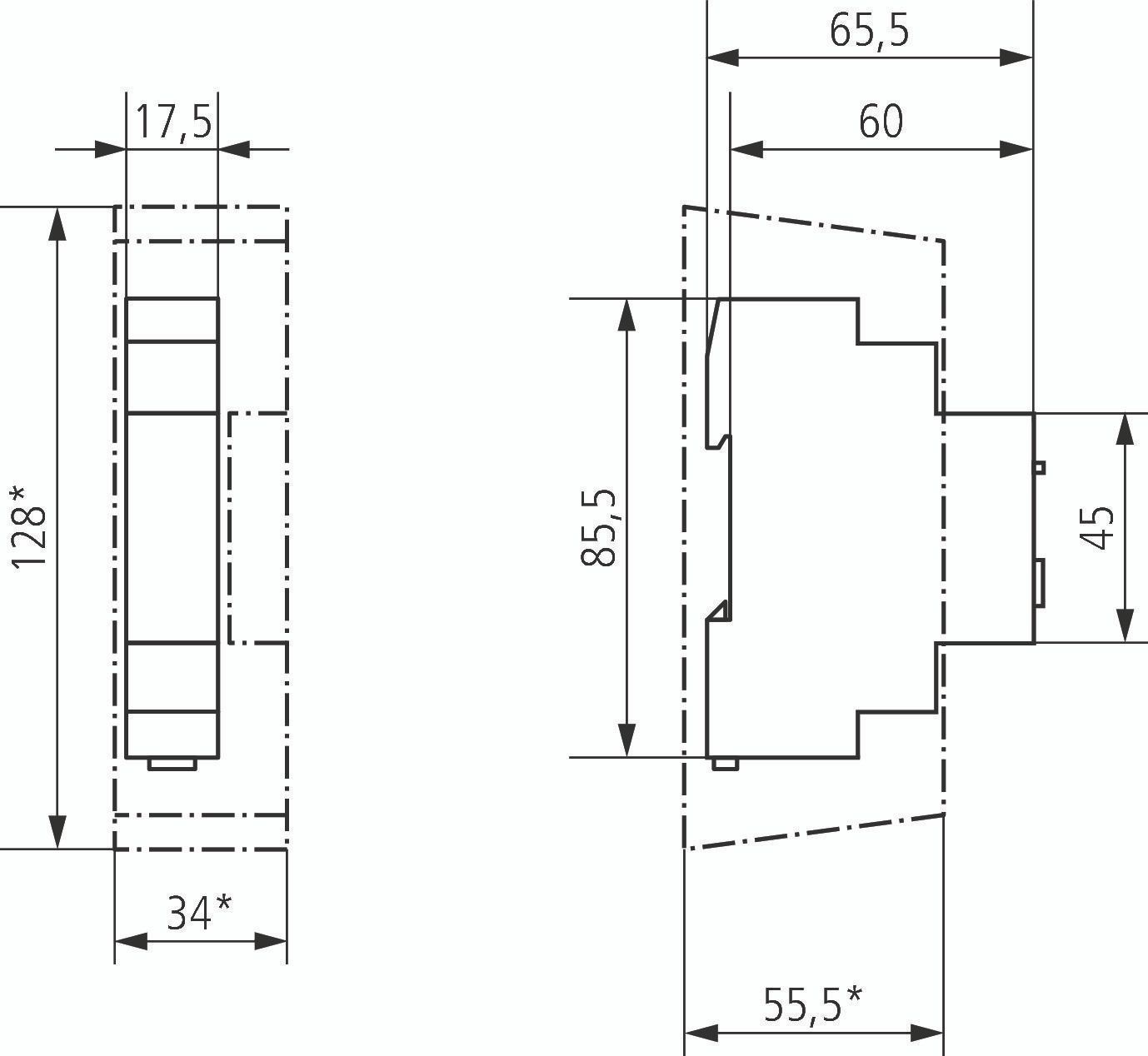 Theben DIMAX 534 plus Reiheneinbau-Dimmer Komfort